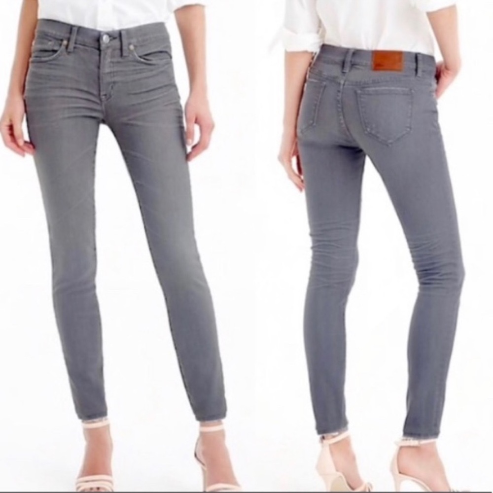 Jcrew TALL toothpick Jean in grey